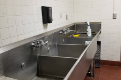 1st Floor Kitchen Dishwashing Area (looking NE toward kitchen sinks)