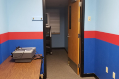 Cafeteria office looking west