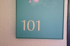 101 Room Number Sign