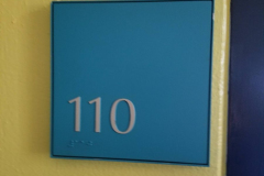 110 Room Number Sign