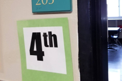 203 (Room 203 Number Sign)