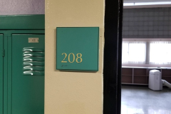 208 Room Number Sign