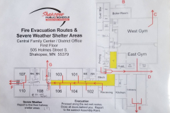 2nd Floor Fire Evacuation Map