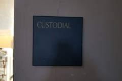 Custodial Room Sign