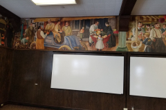 2nd Floor Board Room (left side of mural above east wall)