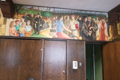 2nd Floor Board Room (right side of mural above east wall)