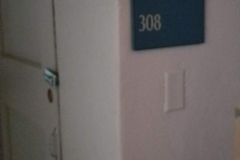 308 room number sign