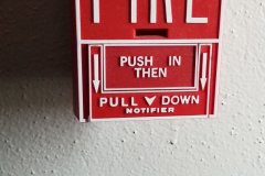 3rd floor west hallway fire alarm