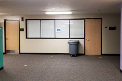 Looking east on 2nd floor toward office