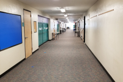 2nd Floor (view south down hall while standing near 213 - lights on)