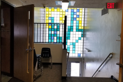 2nd Floor Hallway (stairs at south end of hallway near mosaic glass block)