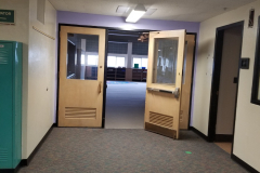 2nd Floor Hallway (view north toward 215 / Media Center double doors)