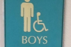 Boys' Restroom Sign