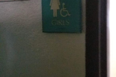 1st floor girls' bathroom