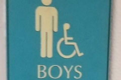 Boys' Bathroom Sign