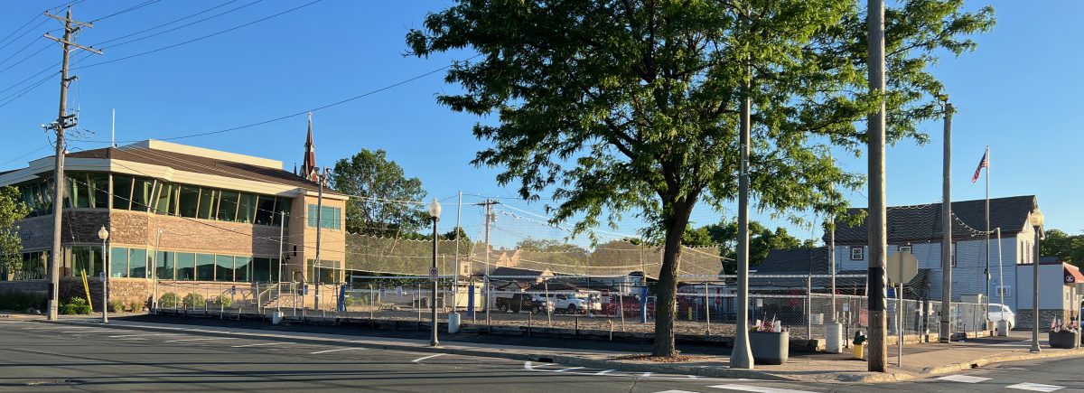 St. Paul House, now Shakopee Eagles Club volleyball courts (June 2024)